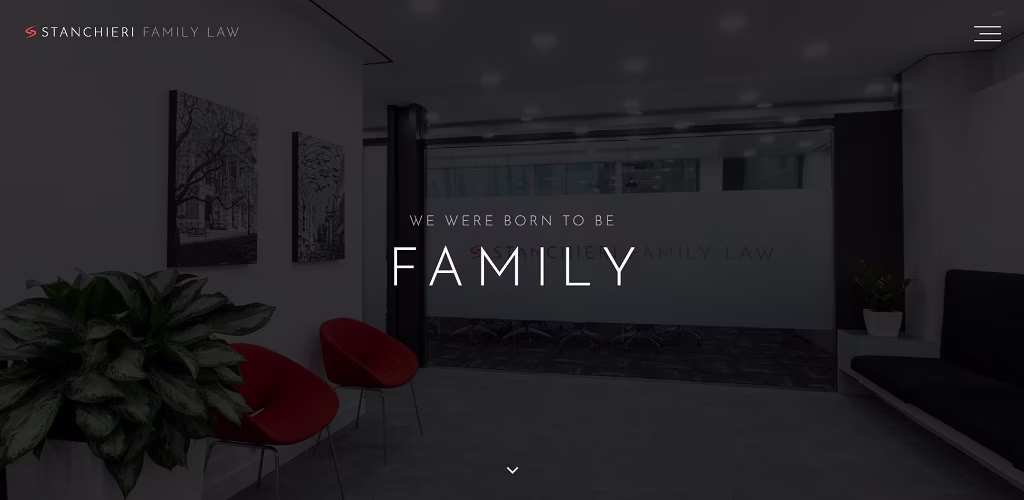 Stanchieri Family Law best law firm websites