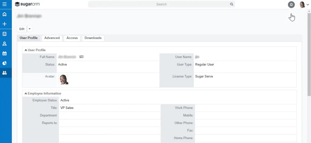 SugarCRM app