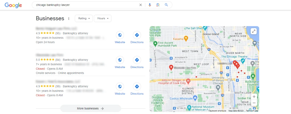 Local SEO for bankruptcy lawyers