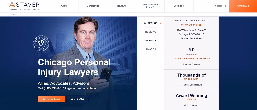 Staver Accident Injury Lawyers best law firm websites
