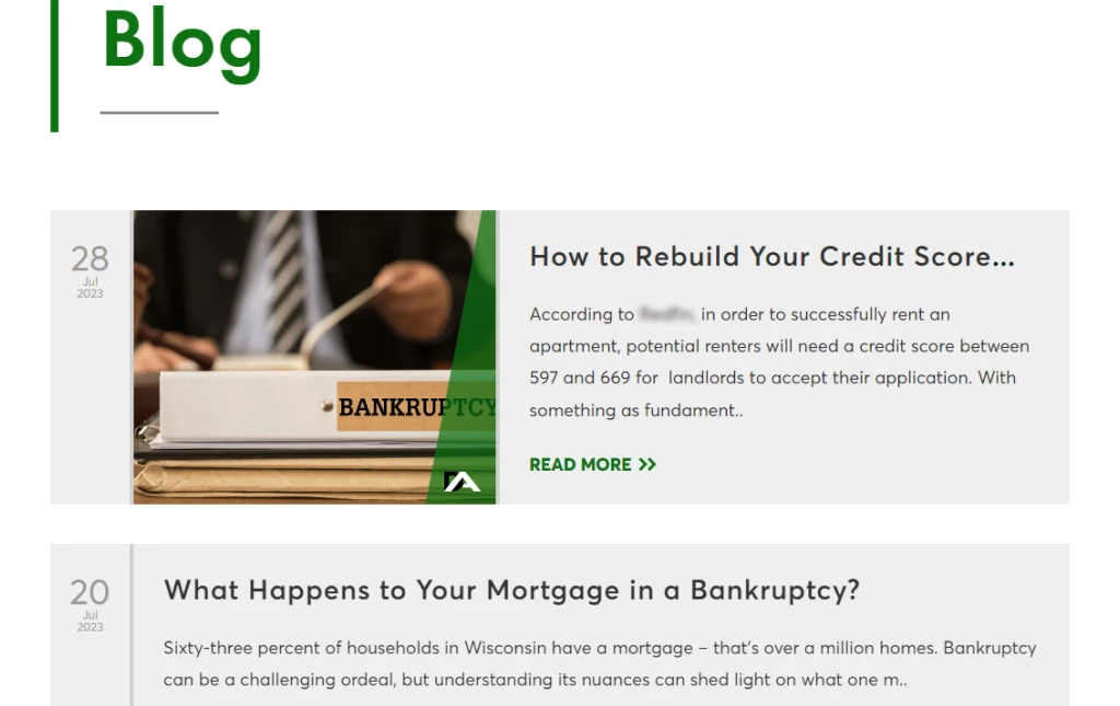 Blogging for bankruptcy lawyers