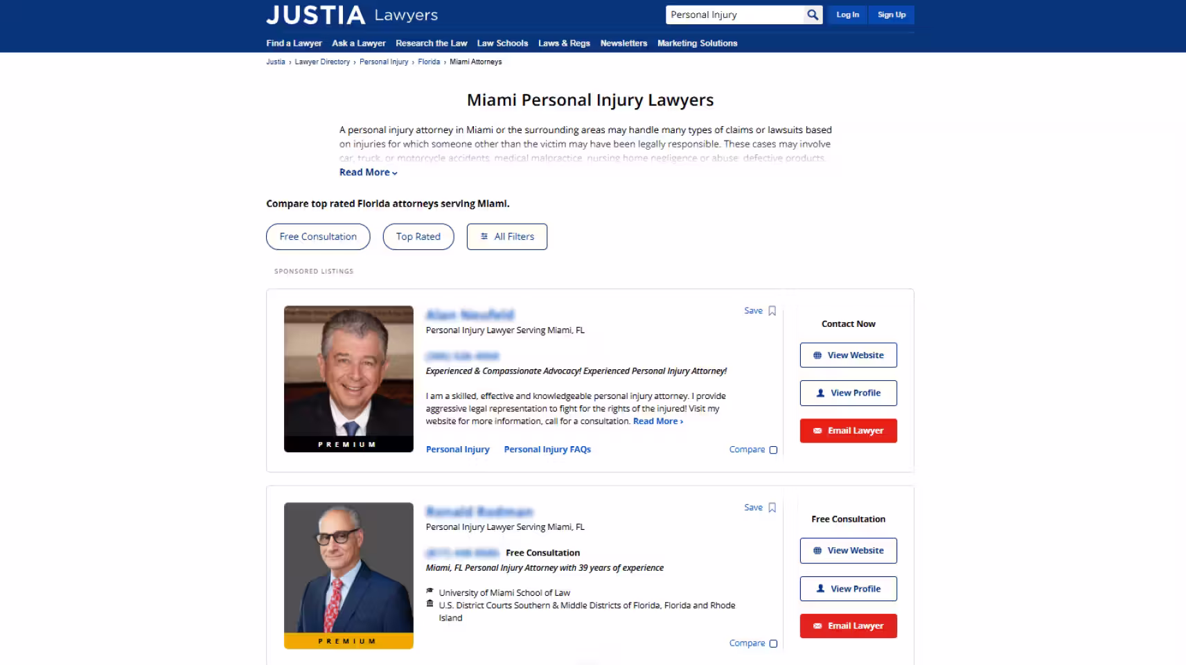 Directories for Personal Injury Marketing