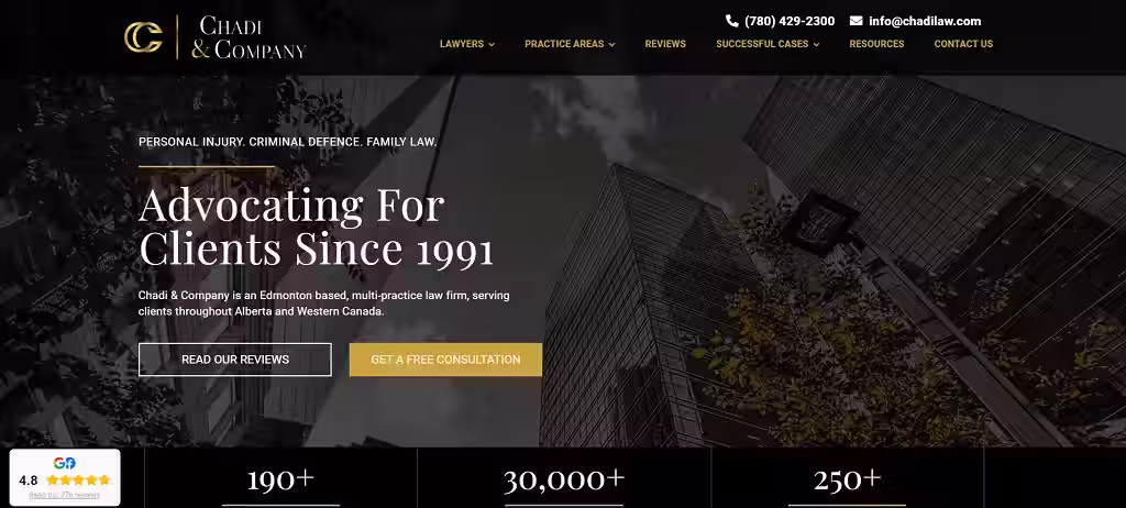 Chadi & Company best law firm websites