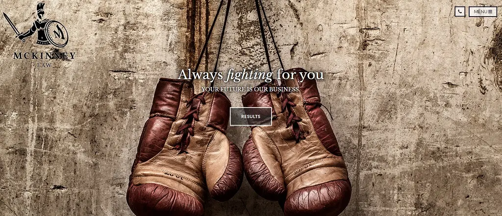 Randall McKinney Law website image