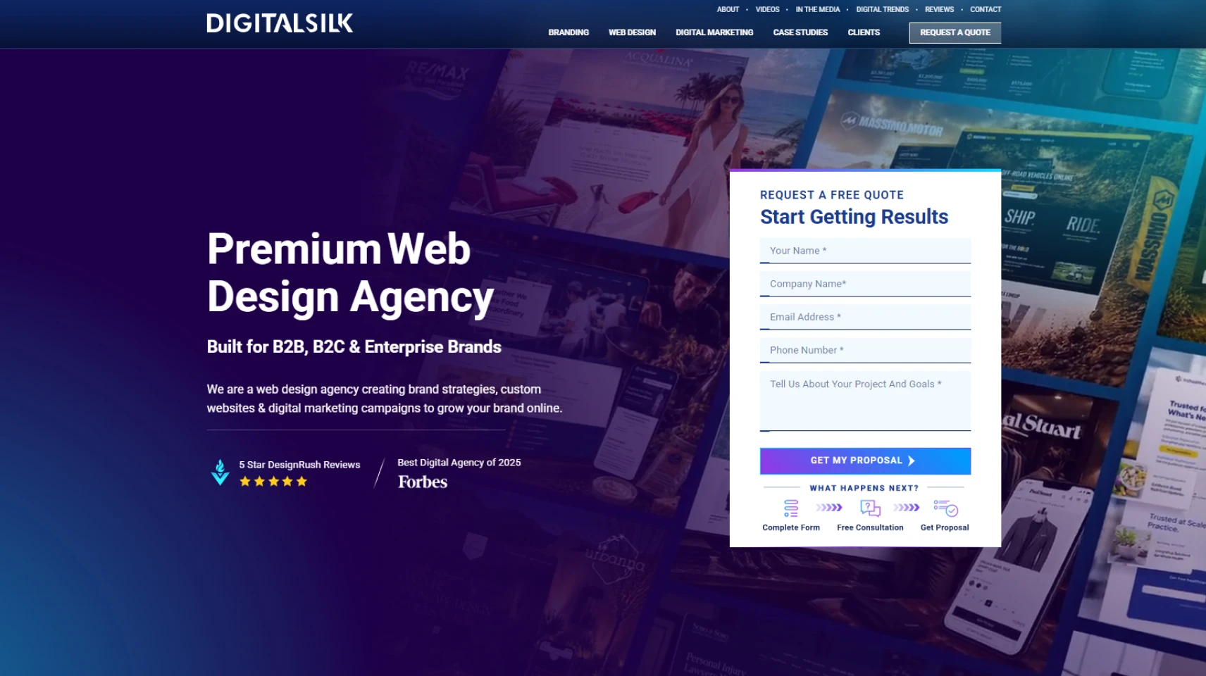 Digital Silk homepage