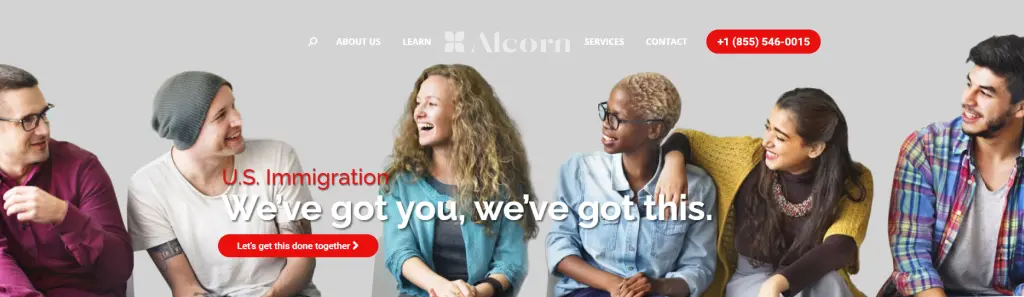 Alcorn Law immigration website