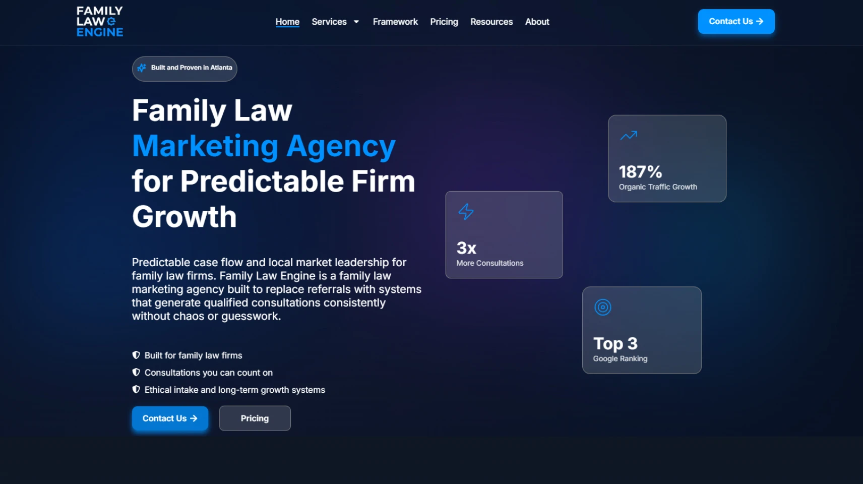 Family Law Engine homepage